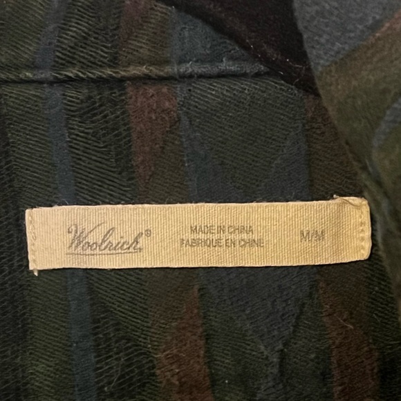 Woolrich Aztec Navajo Print Button Down Flannel Shirt - Picture 4 of 6
